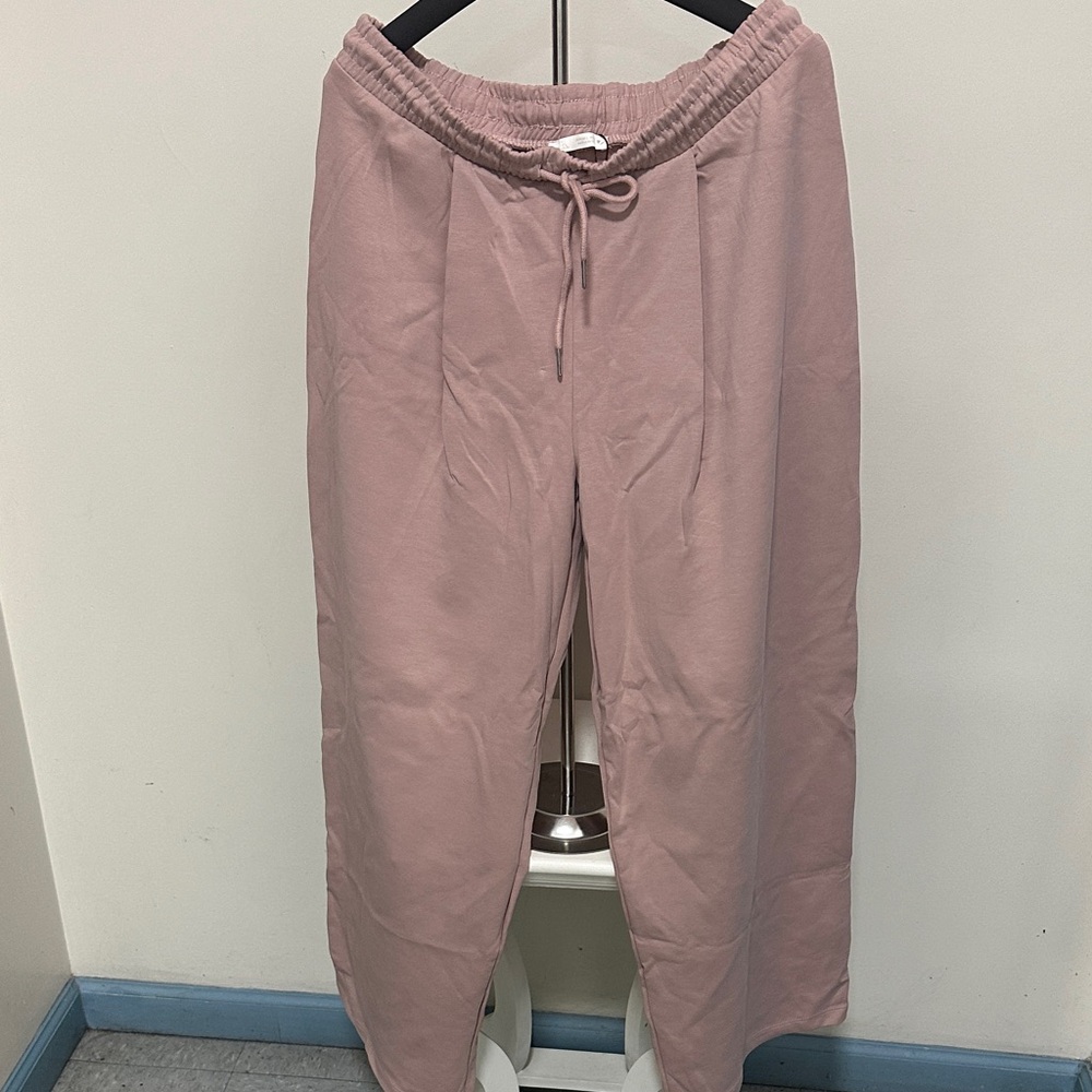 Zara Casual Pink Drawstring Pants